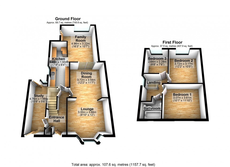 Floorplan for Gisburne Road, Wellingborough, NN8