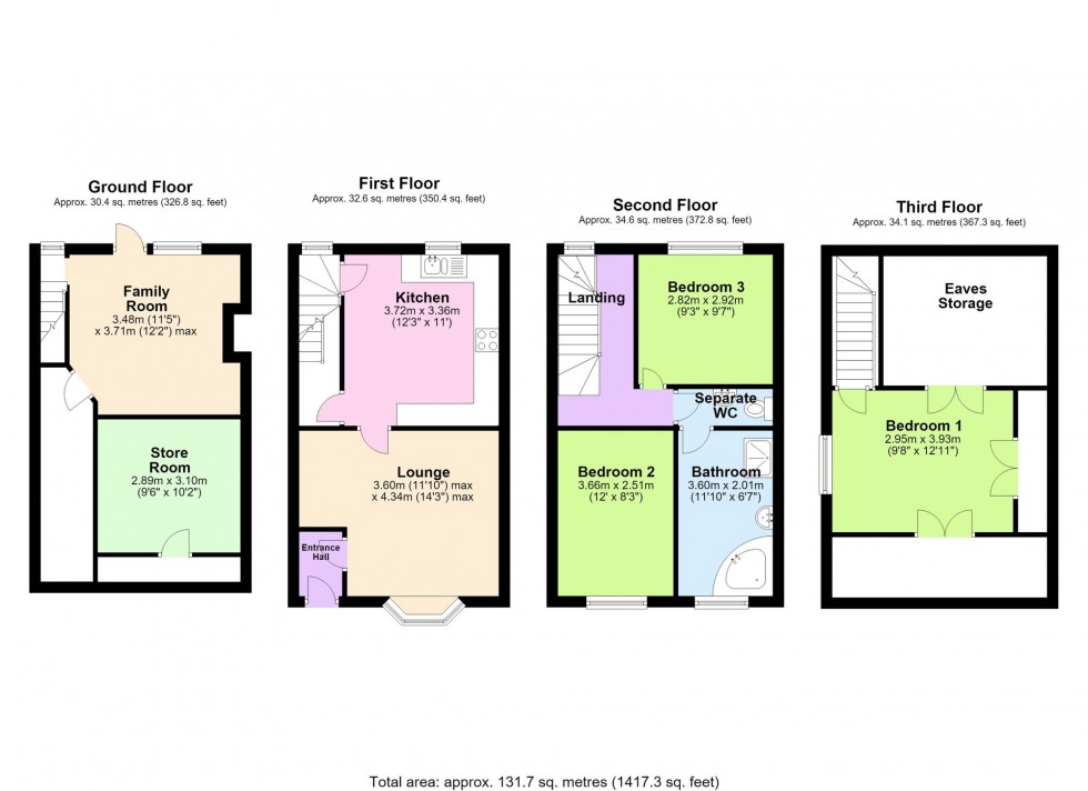 Floorplan for Knox Road, Wellingborough, NN8