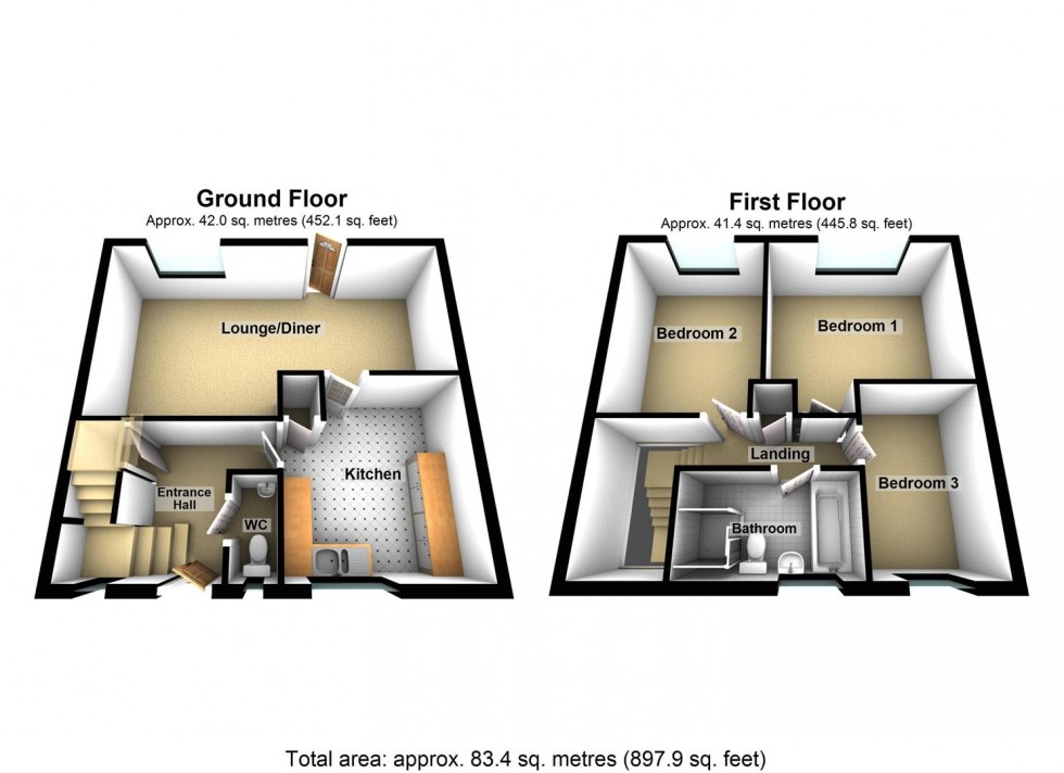 Floorplan for Robin Lane, Wellingborough