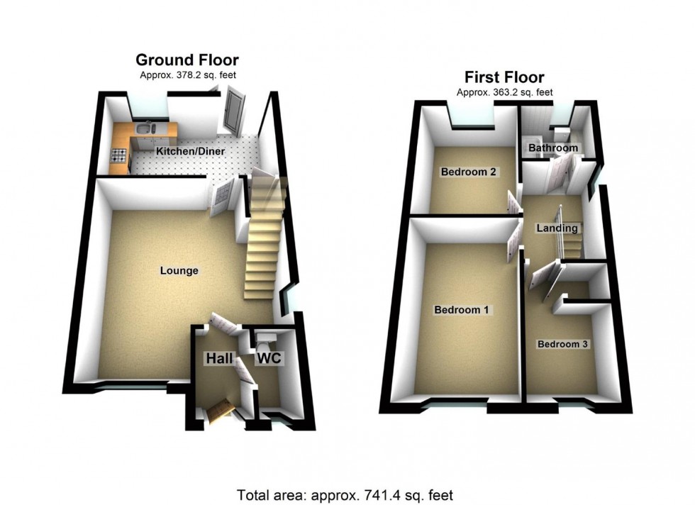 Floorplan for Alken Close, Wellingborough