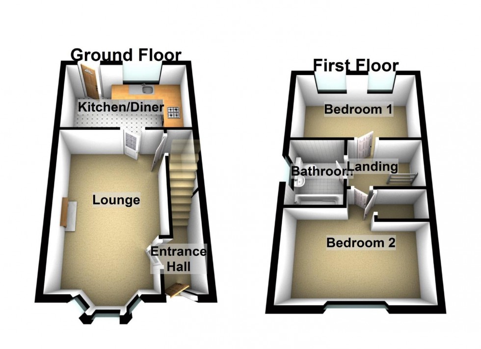 Floorplan for Leys Gardens, Wellingborough