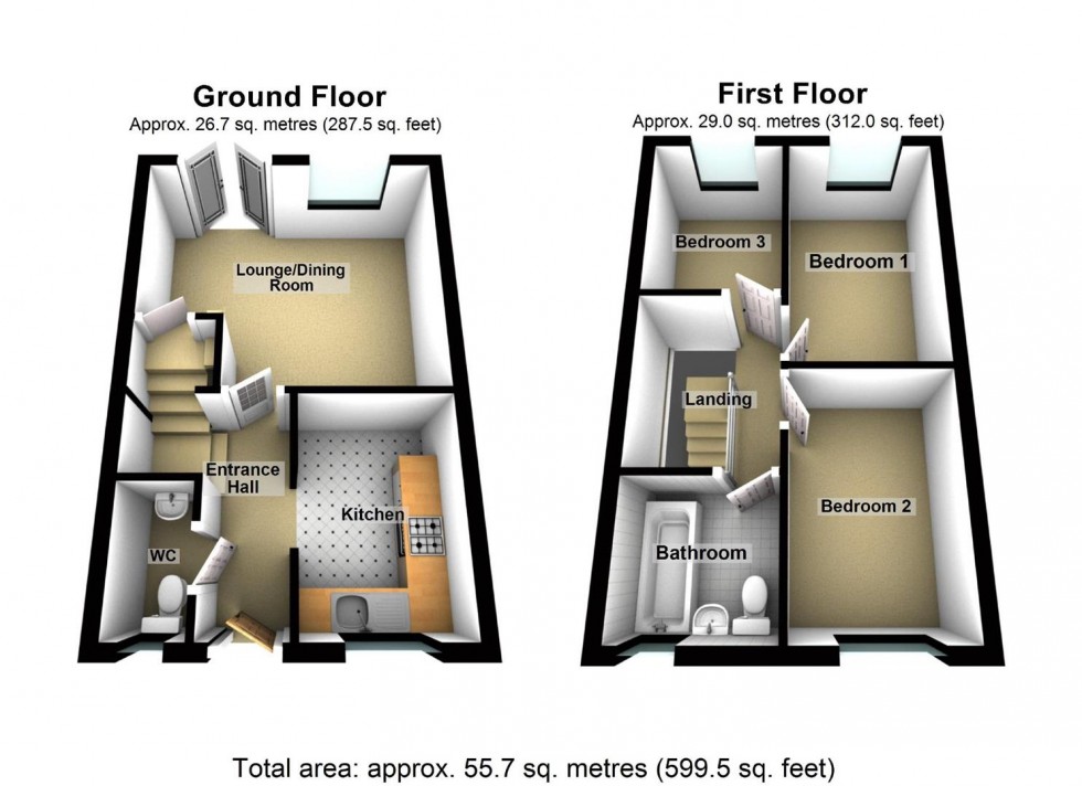 Floorplan for Brooke Mews, Earls Barton