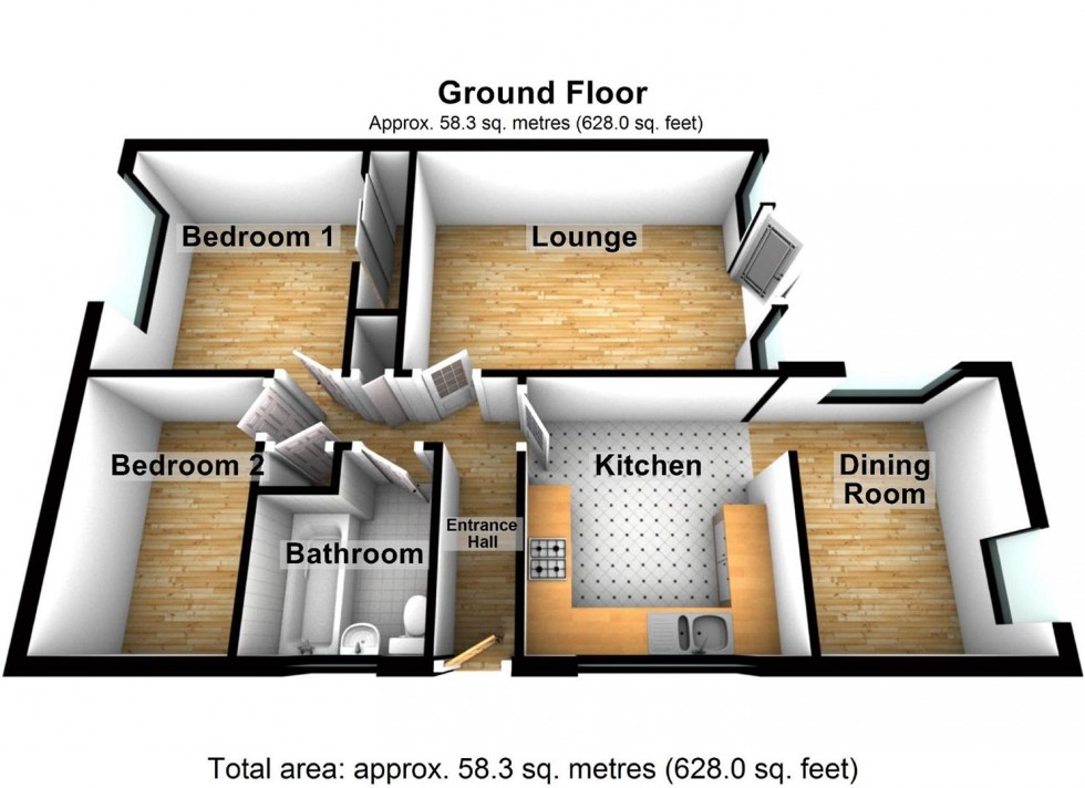 Floorplan for Kilborn Road, Wellingborough