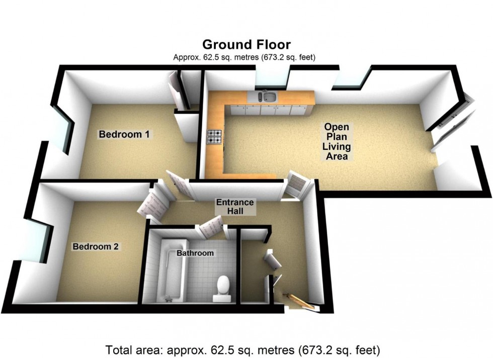 Floorplan for Waterside Road, Wellingborough
