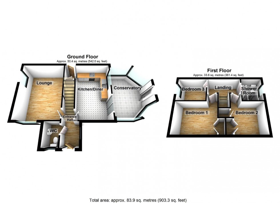 Floorplan for Churchill Road, Earls Barton