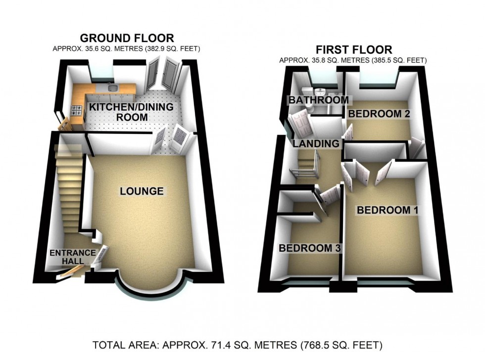 Floorplan for Medway Drive, Wellingborough