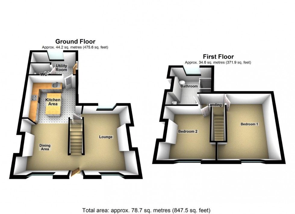 Floorplan for Kettering Road, Great Harrowden, Wellingborough