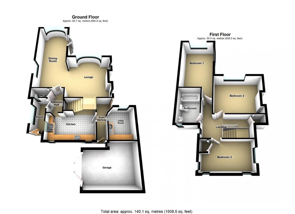 Floorplan for The Drive, Wellingborough