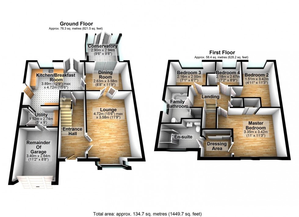 Floorplan for Bibury Close, Wellingborough