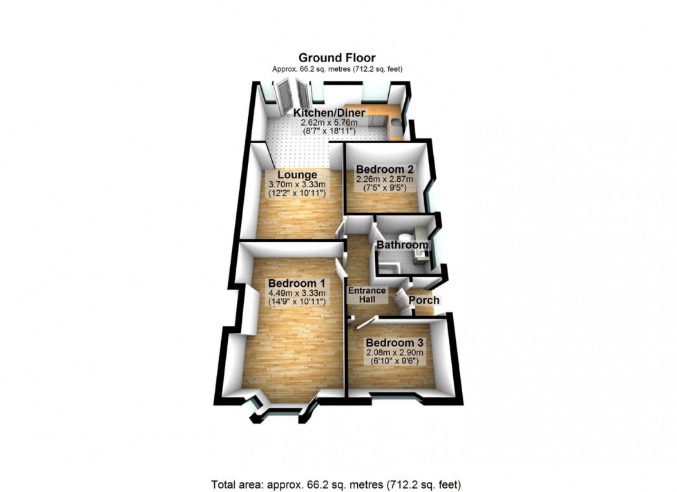 Floorplan for Cedar Way, Wellingborough