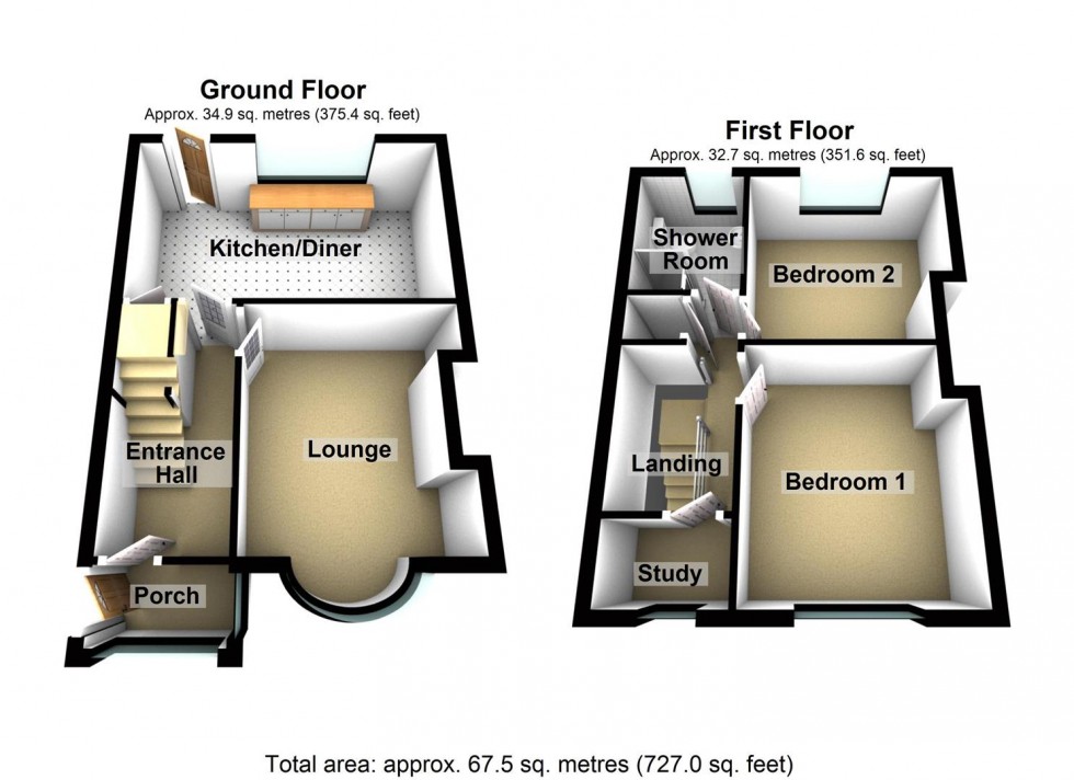 Floorplan for Hillside Road, Wellingbrough