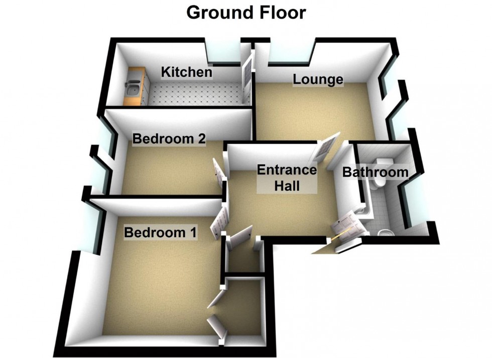 Floorplan for The Cloisters, Irthlingborough Road, Wellingborough