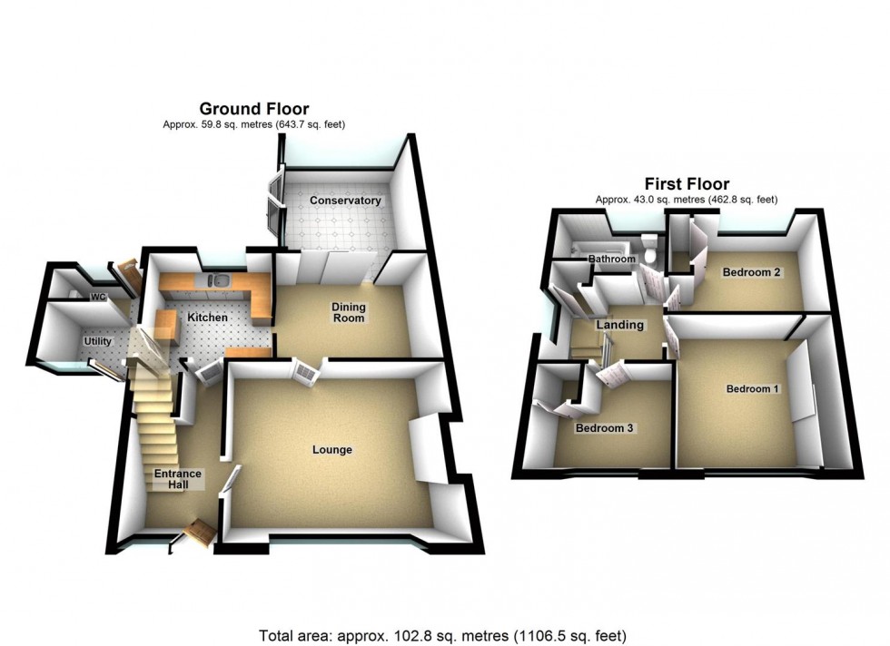 Floorplan for Millers Park, Wellingbrough