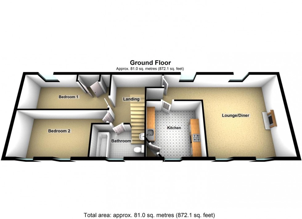 Floorplan for Church Way, Wellingborough