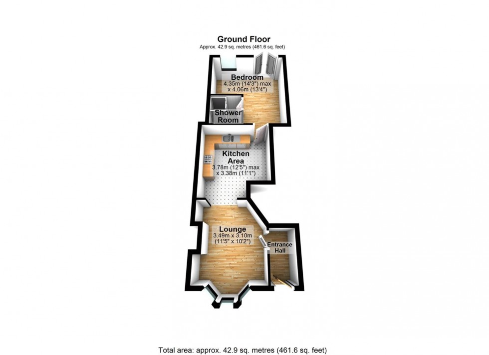 Floorplan for 1a Knox Road, Wellingborough