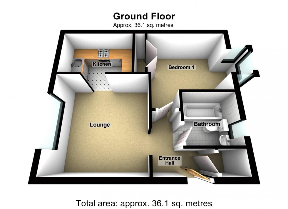 Floorplan for Victoria Court, North Street, Rushden