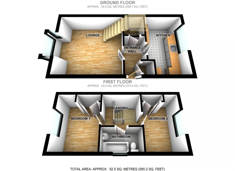 Floorplan for Senwick Drive, Wellingboorugh