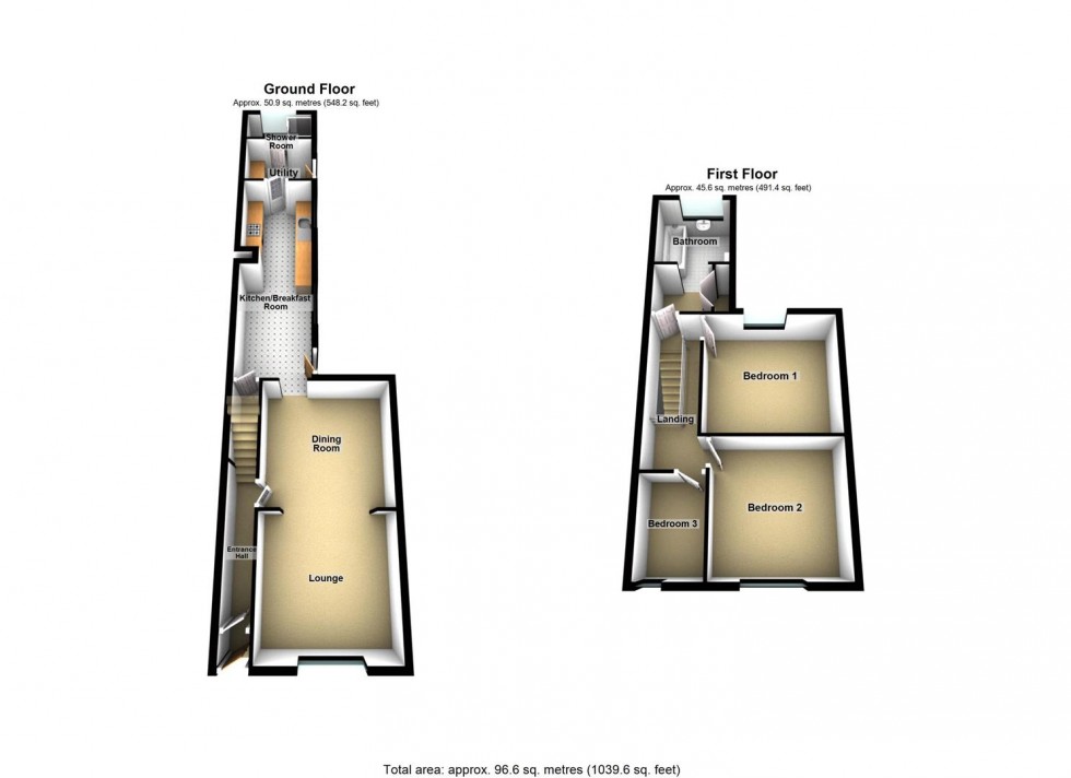 Floorplan for Queen Street, Rushden