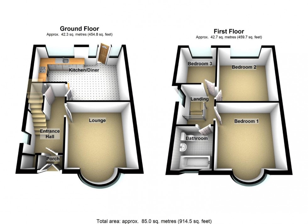 Floorplan for Ridgeway, Wellingborough