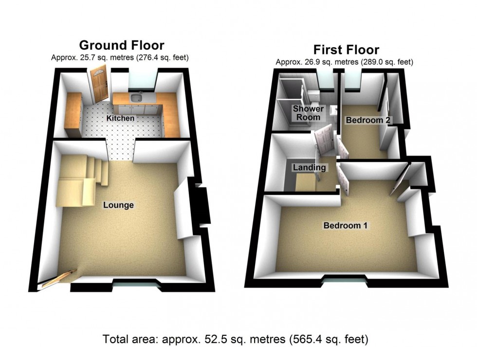 Floorplan for Bedford Road, Rushden