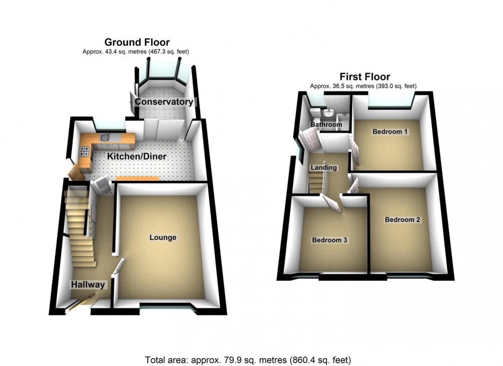 Floorplan for Westminster Road, Wellingborough