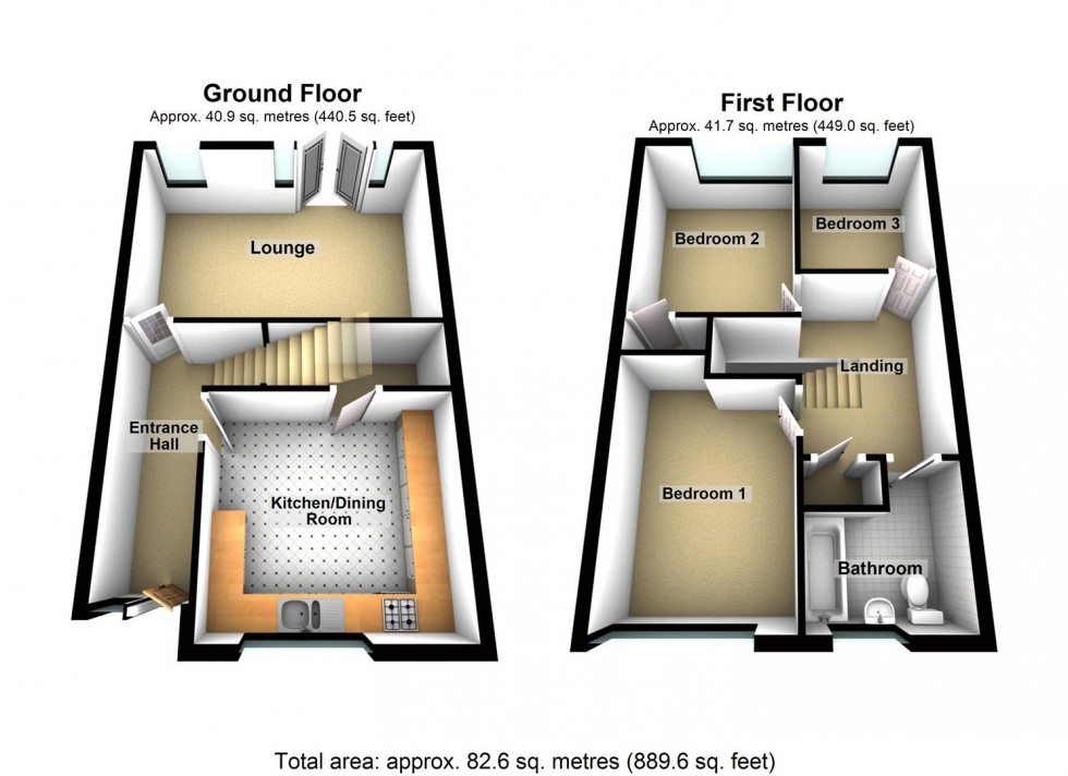 Floorplan for Torrington Crescent, Wellingborough