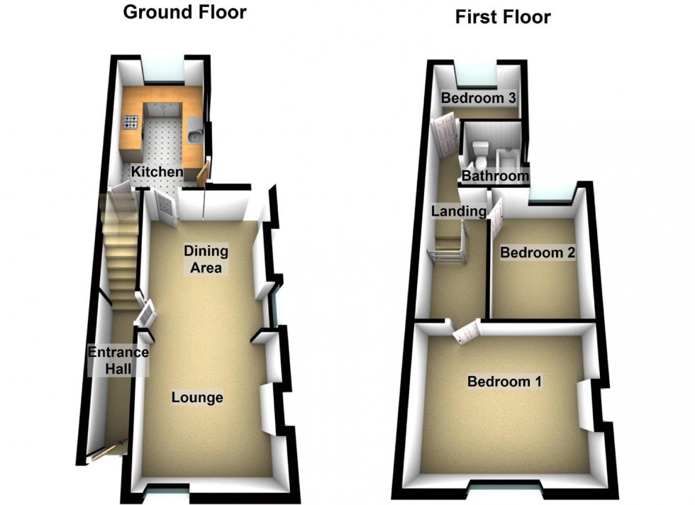 Floorplan for Baker Street, Wellingborough