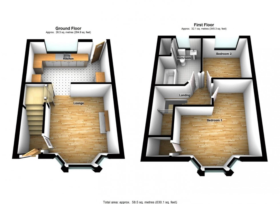 Floorplan for Hillside Road, Wellingborough