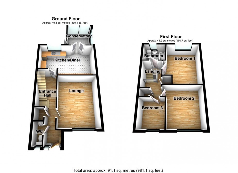 Floorplan for Olympic Way, Welllingborough