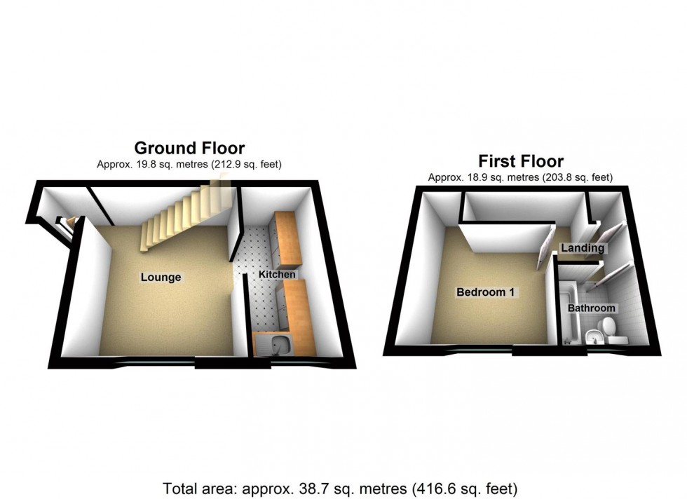 Floorplan for Adams Close, Wellingborough