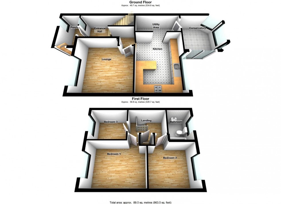 Floorplan for Burns Road, Wellingborough