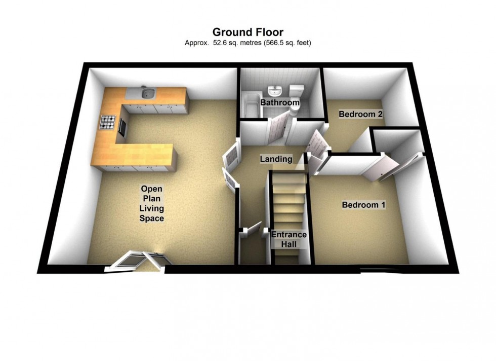 Floorplan for Addis Close, Burton Latimer