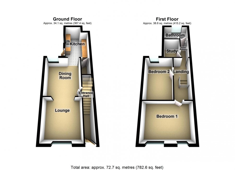 Floorplan for 80 Gold StreetWellingboroughNorthants