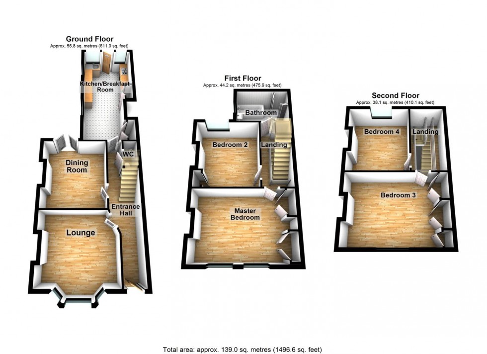 Floorplan for Castle Street, Wellingborough