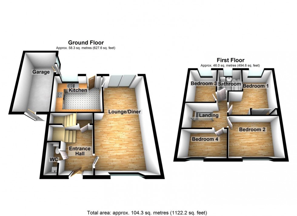 Floorplan for Muirfield Road, Wellingborough