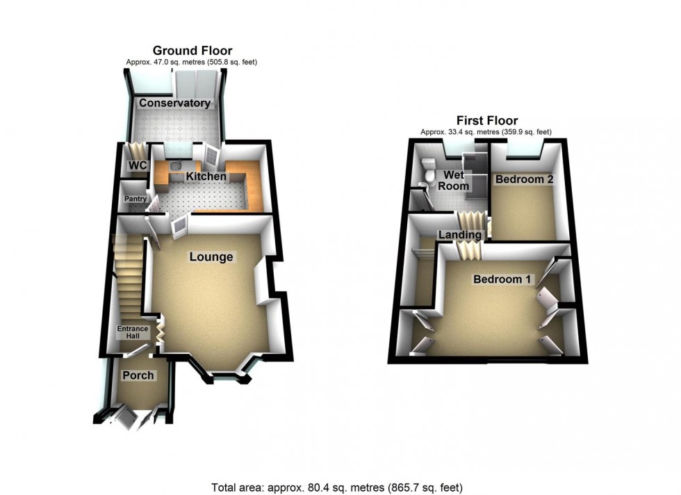 Floorplan for Mannock Road, Wellingborough