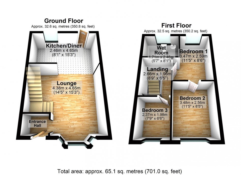 Floorplan for Somerford Road, Wellingborough