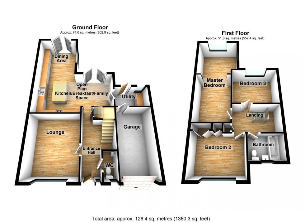 Floorplan for Woodlands Road, Irchester, Wellingborough