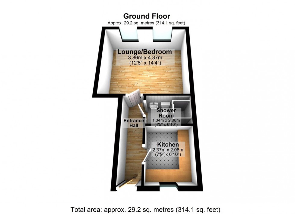 Floorplan for Nene court, Station Road, Irthlingborough