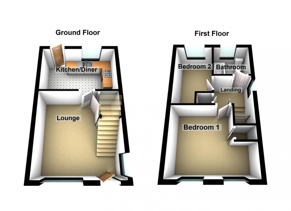 Floorplan for Linnet Close, Wellingborough
