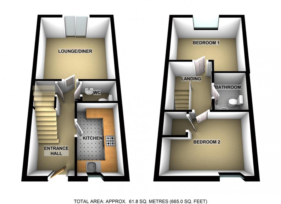 Floorplan for Crome Close, Wellingborough