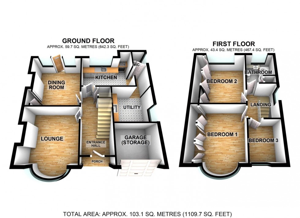 Floorplan for The Headlands, Wellingborough