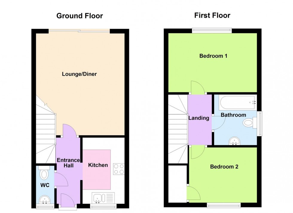 Floorplan for Stone Close, Wellingborough