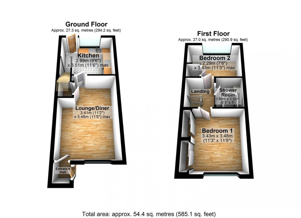 Floorplan for Norman Way, Irchester, Wellingborough