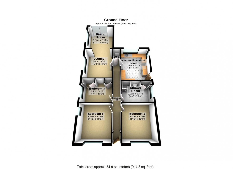 Floorplan for Roberts Street, Wellingborough