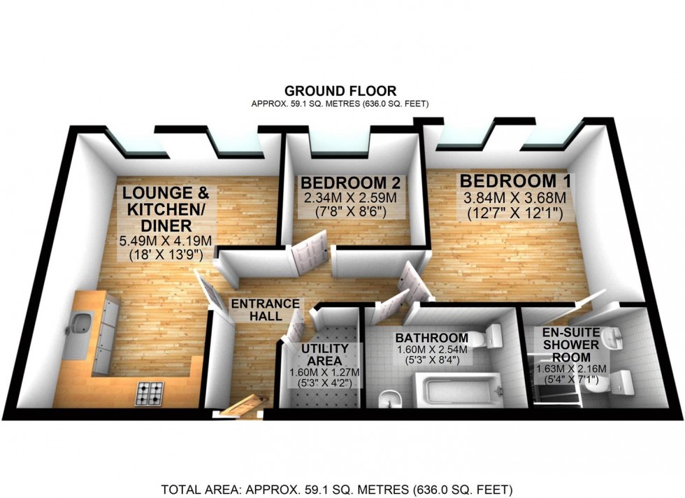 Floorplan for Great Park Street, Wellingborough