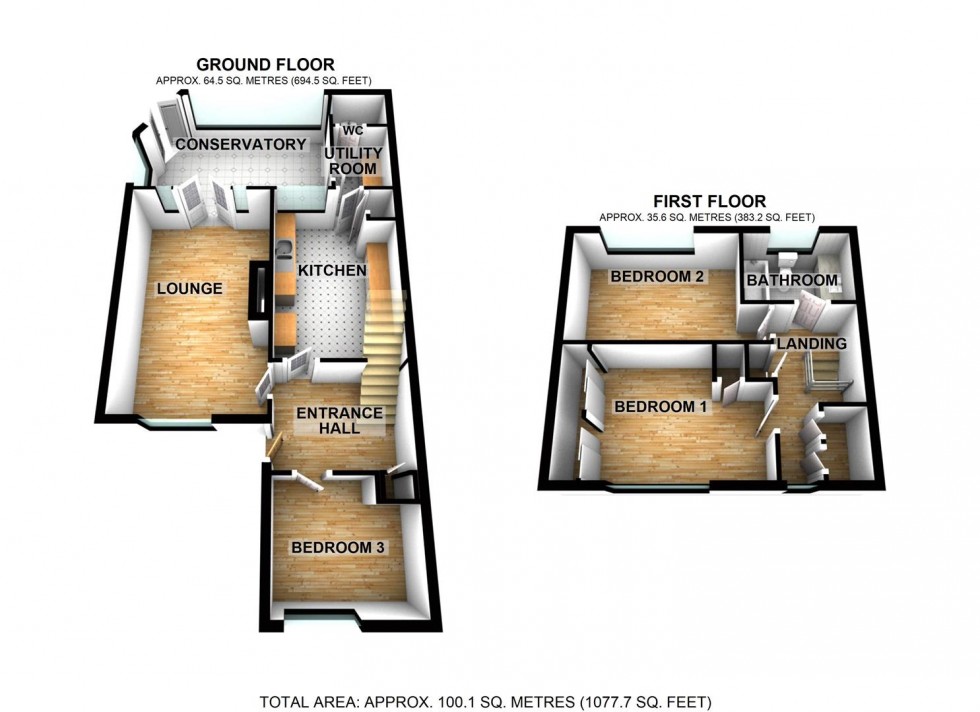 Floorplan for Shelley Road, Wellingborough