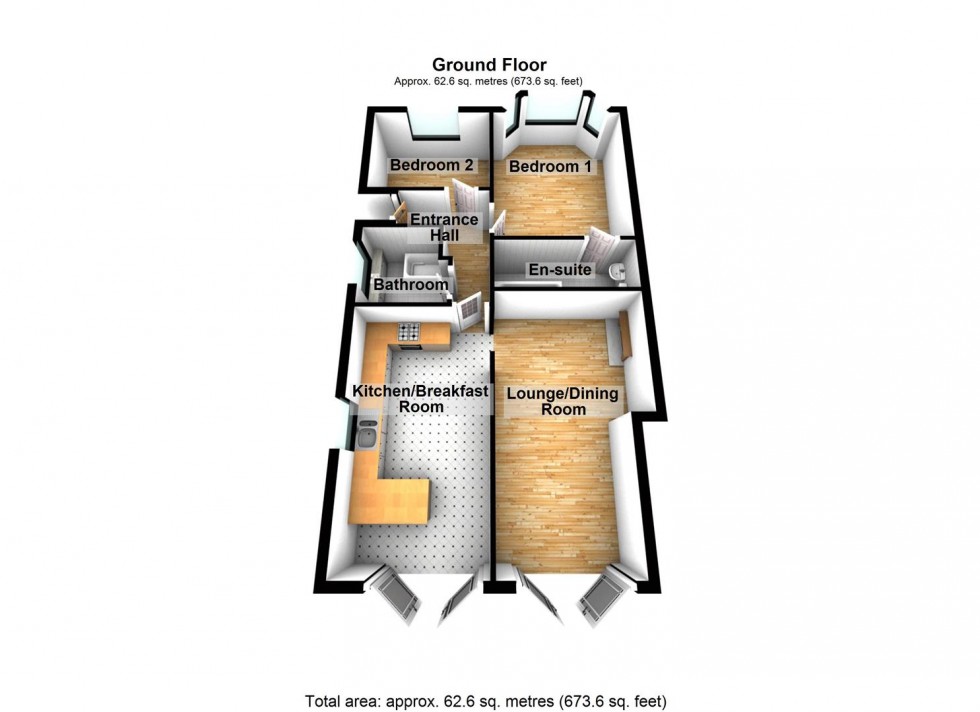 Floorplan for Tennyson Road, Wellingborough