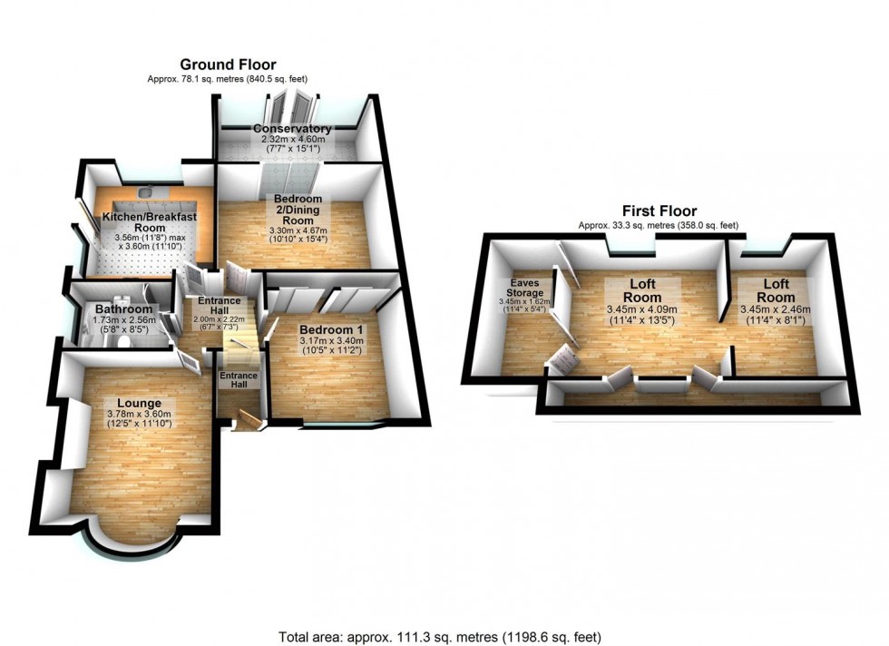 Floorplan for Stanwell Way, Wellingborough