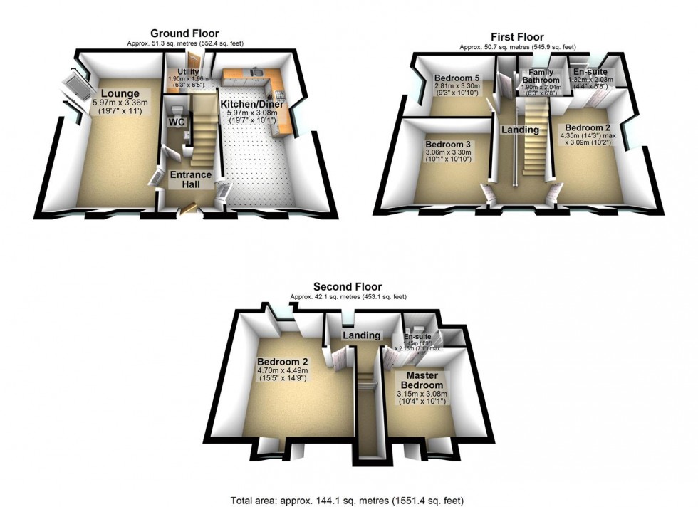 Floorplan for Cydonia Way, Wellingborough